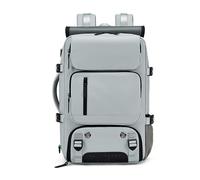 FANDARE Men's Briefcases 3 in 1 Shoulder Bag Women Laptop Backpack Crossbody Messenger Bag with Shoes Compartment Rolltop Work Bag with USB for Hiking Outdoor Travel Essentials Satchel Bag Light Gray