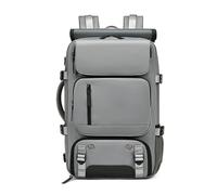 FANDARE Men's Briefcases 3 in 1 Shoulder Bag Women Laptop Backpack Crossbody Messenger Bag with Shoes Compartment Rolltop Work Bag with USB for Hiking Outdoor Travel Essentials Satchel Bag Dark Gray