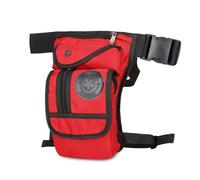 FANDARE Military Tactical Thigh Drop Leg Pouch Waist Pack Bumbag Sling Motorcycle Chest Shoulder Crossbody Bag for Hiking Cycling Travel Outdoor College Cover Pack Red