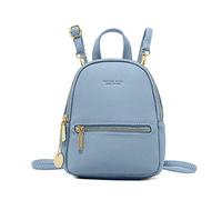 FANDARE Mini Backpack Women's Fashion Backpacks Small Crossbody Bags Travel Shoulder Bags Handbag Girls School Daypacks Waterproof PU Leather Blue
