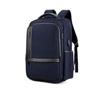 FANDARE New Laptop Backpack Business Travel Daypack with USB Earphone Port Waterproof College School Computer Bag Knapsack for Women Men Fits 15.6 Inch Notebook Nylon Blue