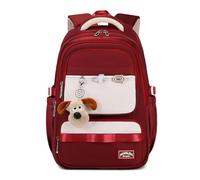 FANDARE New School Bags Girls School Backpack Back to School Student Daypacks Boys Students Bookbag City Rucksack Primary Junior High University Casual Daypacks Large Capacity Back Packs Red