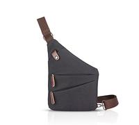 FANDARE New Sling Bag Men Travel Outdoor Business Messenger Bag Anti-Theft Multifunctional Portable Waterproof Polyester Black