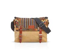 FANDARE Retro Shoulder Crossbody Bag Unisex Canvas Satchel Bag Messenger Pack for Business Commuter Outdoor Travel Camping Hiking Large Capacity