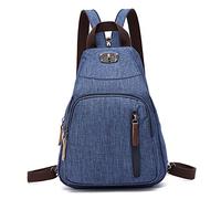 FANDARE Retro Sling Chest Backpack Multipurpose Crossbody Shoulder Bag Travel Backpack for Men Women Outdoor Cycling Indoor Gym Hiking Daypacks Durable Polyester Navy Blue