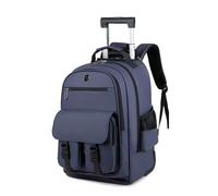 FANDARE Rolling Laptop Backpack Convertible Luggage Backpack with Wheels Travel Daypacks Multi-Functional Carry-On for Business Trip Men Lifestyle Leisure Outdoor Urban Waterproof PU Film Backpacks