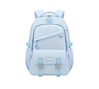 FANDARE School Backpack for Girls Lightweight Waterproof Rucksack Multi Pocket Bookbag with 16 Inch Laptop Compartment S-Shaped Shoulder Strap & Luggage Sleeve for Primary Junior School Blue