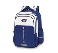 FANDARE School Bag for Girls Boys Primary Kids Lightweight Backpack with Multi-Compartment Water Resistant Oxford Daypack Reflective Stripe Rucksack with Adjustable Chest Strap Dark Blue