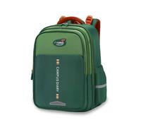FANDARE School Bag for Girls Boys Primary Kids Lightweight Backpack with Multi-Compartment Water Resistant Oxford Daypack Reflective Stripe Rucksack with Adjustable Chest Strap Green