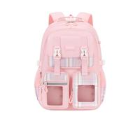 FANDARE School Rucksack for Girls 6-16 Years Large Capacity Kids Backpack with Multiple Pockets Kawaii Style Bookbag Lightweight Teenager School Bag Pink
