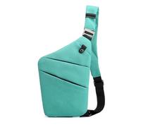 FANDARE Segmented Sling Bag Women Sport Crossbody Bag Men Chest Pack Motorcycle Unisex Shoulder Bag Cover Pack Right Shoulder Carry Body for Outdoor Running Travel Daypacks Green