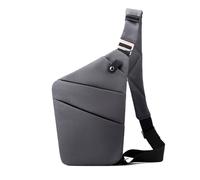 FANDARE Segmented Sling Bag Women Sport Crossbody Bag Men Chest Pack Motorcycle Unisex Shoulder Bag Cover Pack Right Shoulder Carry Body for Outdoor Running Travel Daypacks Dark Grey