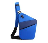FANDARE Segmented Sling Bag Women Sport Crossbody Bags Men Chest Pack Motorcycle Unisex Gym Cover Pack Left Shoulder Carry Body for Outdoor Running Travel Daypacks Royal Blue
