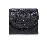 FANDARE Short Wallet Credit Card Holder for Men Women Genuine Leather Purse Waterproof Bifold Wallet Coin Pocket Purse Holders Money Organizers Black