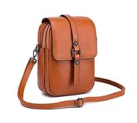 FANDARE Shoulder Bags Small Phone Bags Leather Handbag Women Coin Purse Wallet Credit Card Pouch Crossbody Bag, Yellow, L, Stylish