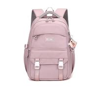 FANDARE Simple School Backpack Teenager Girls Boys Bookbag from Streets to Trails Daypack Youthful Daily Commute Campus Primary High Middle Student Daily College Outdoor Travel Backpacks Light Purple