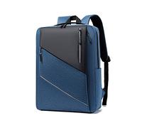 FANDARE Slim Laptop Backpack Travel Business Rucksack with USB Charging Port Multi-Color Splicing College School Bag fits 15.6 Inch Laptop for Women Men Student Hiking Bookbag Casual Daypack Blue