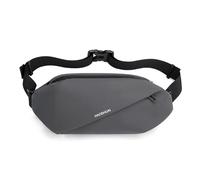 FANDARE Sling Bag Crossbody Chest Shoulder Bag Large Capacity for Men & Women Lightweight Nylon Polyester Rucksack with Adjustable Strap Multi-Scene Use for Travel Work Commuting Gray