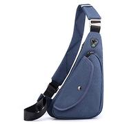 FANDARE Sling Bags Mens Shoulder Unbalance Backpacks Ultra-Light Chest Pack Multipurpose Crossbody Bags for Boy Outdoor Sport Travel Gym Running Hiking Daypack Blue