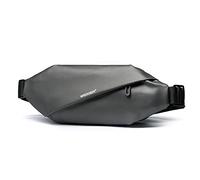 FANDARE Sling Chest Bag Lightweight Shoulder Crossbody Backpack Men Business Casual Daypacks for Outdoor Travel Work Hiking Running Indoor Activities Waterproof Polyester Gray