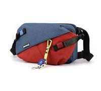 FANDARE Sport Sling Bag Men Chest Pack with Exquisite Pendant Women Motorcycle Boy Crossbody Sling Bag Nylon Shoulder Carry Body Wallet for Hiking Running Cycling Outdoor Travel Daypacks Blue Red