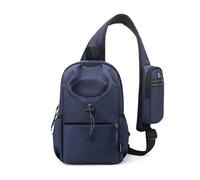 FANDARE Sport Sling Bag Men Chest Pack with Shoulder Pocket Women Versatile Motorcycle Crossbody Sling Bag Cover Pack Carry Body Wallet for Hiking Running Outdoor Travel Daypacks Blue
