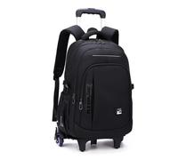 FANDARE Student Rolling Backpack with Wheels 6 Wheel Trolley School Bag