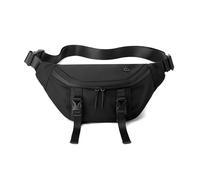 FANDARE Stylish Sling Bag Waist Pack Crossbody Messenger Bag for Men Personal Flex Bag Men's Shoulder Work Bag for Hiking Cycling Travel Outdoor Daily College Use Satchel Bag Nylon Black