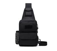 FANDARE Tactical Sling Bag Military Chest Bag Shoulder Backpack Crossbody Bags with USB Charging Port Tactical Small Rucksack for Men Women Hiking Range Travel Outdoor Sports Cover Pack Black