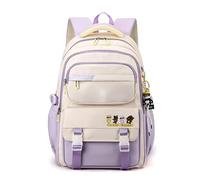 FANDARE Teens School Backpack for Secondary Students, College Daypack, Boys Casual Backpack for Outdoor Travel, University - Purple