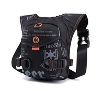 FANDARE Thigh Drop Leg Bag for Men Women with Leg Strap Waist Fanny Pack Bumbags Sling Bag Motorcycle Chest Crossbody Cover Pack for Cycling Travel Outdoor Sport Gym College Shoulder Bag Black