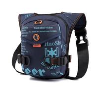FANDARE Thigh Drop Leg Bag for Men Women with Leg Strap Waist Fanny Pack Bumbags Sling Bag Motorcycle Chest Crossbody Cover Pack for Cycling Travel Outdoor Sport Gym College Shoulder Bag Dark Blue