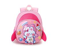 FANDARE Toddler Backpack Waterproof Preschool Backpack 3D Cute Cartoon Schoolbag for Kids Kindergarten with Anti Lost Leash Children's School Bags Girls Boys Daughter Son Outing Daypacks Pink