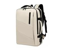 FANDARE Travel Backpack for Men Women Waterproof Expandable Rucksack with USB Charging Port Comfortable & Breathable 15.6 Inch Laptop Backpack for Commuting Hiking and Business Travel Off-White