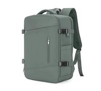 FANDARE Travel Rucksack for Women Large Waterproof Backpack with Laptop Compartment for Work USB Charging Port & Luggage Strap for Business Multi-Pocket Weekender Bag Dark Green