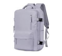 FANDARE Travel Rucksack for Women Men Large Waterproof Backpack with Laptop Compartment for Work USB Charging Port & Luggage Strap for Business Multi-Pocket Weekender Bag Purple