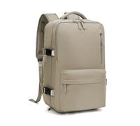 FANDARE Travel Rucksack for Women Men Large Waterproof Backpack with Laptop Compartment for Work USB Charging Port & Luggage Strap for Business Multi-Pocket Weekender Bag Grayish Brown
