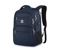 FANDARE Unisex Backpack Business Laptop Daypack Travel Rucksack with USB Charging Port Waterproof College School Computer Bag Bookbag for Women & Men Fits 15.6 Inch Laptop and Notebook Dark Blue