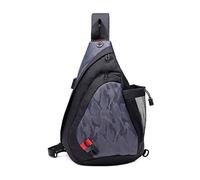 FANDARE Unisex Chest Sling Shoulder Backpacks Lightweight Hiking Crossbody Bags with USB Charging Port Multipurpose Daypacks for Teens School Outdoor Travel Cycling Running Climbing Durable Polyester