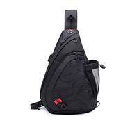 FANDARE Unisex Chest Sling Shoulder Backpacks Lightweight Hiking Crossbody Bags with USB Charging Port Multipurpose Daypacks for Teens School Outdoor Travel Cycling Running Climbing Durable Polyester