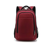 FANDARE Unisex Laptop Backpack Business Travel Daypack with USB Earphone Port College Computer School Bag Knapsack for Women Men Outdoor Campus Pack Waterproof Polyester Red
