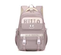 FANDARE Unisex School Bags Teenager Casual Backpack Girls Boys Student Bookbag Minimalist Carry Daypack Youthful Mom’s Go-to Daily Commute Campus College Outdoor Travel Versatile Knapsack Dark Purple