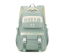 FANDARE Unisex School Bags Teenager Casual Backpack Girls Boys Student Bookbag Minimalist Carry Daypack Youthful Mom’s Go-to Daily Commute Campus College Outdoor Travel Versatile Knapsack Grey Blue