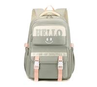 FANDARE Unisex School Bags Teenager Casual Backpack Girls Boys Student Bookbag Minimalist Carry Daypack Youthful Mom’s Go-to Daily Commute Campus College Outdoor Travel Versatile Knapsack Grey