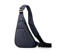 FANDARE Unisex Sling Bag Men Chest Pack with Reflective Strips Women Motorcycle Crossbody Sling Bag Cover Pack Shoulder Carry Body Wallet for Hiking Running Cycling Outdoor Travel Daypacks Blue Right