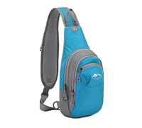 FANDARE Unisex Sling Bags Chest Shoulder Hiking Backpack Women Men Crossbody Bags Cover Pack Sport Rucksack for Travel Bicycle Sport Gym Daypacks with Earphone Hole Small Daypacks Blue