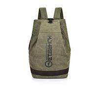 FANDARE Vintage Backpack Canvas Daypacks School Bag College Bag Travel Field Pack Rucksack Bookbag Teens Large Knapsack Durable Infantry Pack for Women Men Outdoor Hiking Campus Green