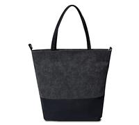 FANDARE Vintage Bucket Handbag Women's Top-handle Bags Ladies Shoulder Bags Tote Bag for Commute Shopping Travel Office Business 12.9 inch Laptop Clutch Purses Waterproof PU Leather Black A