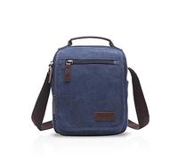 FANDARE Vintage Canvas Messenger Bag Shoulder Crossbody Bag for Men Women Travel Bag Handbag Briefcase for Working School Camping Hiking Daily Use Satchel Bag Khaki