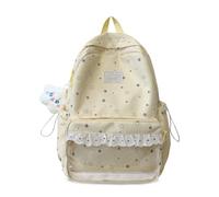FANDARE Women Backpack Casual Daypack with Lace Trim Star Print School Bag